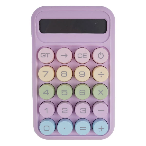 Calculadora vintage colores pasteles 