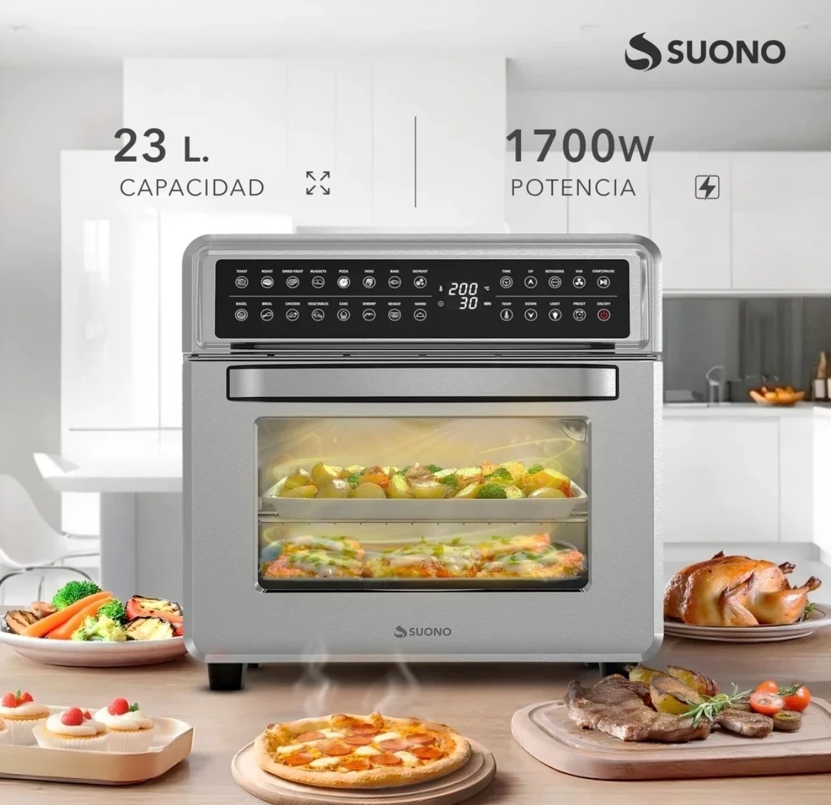 HORNO FREIDORA DE AIRE 23L 3