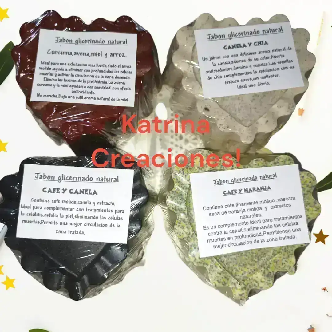 Kits 4 jabones exfoliantes naturales. 2