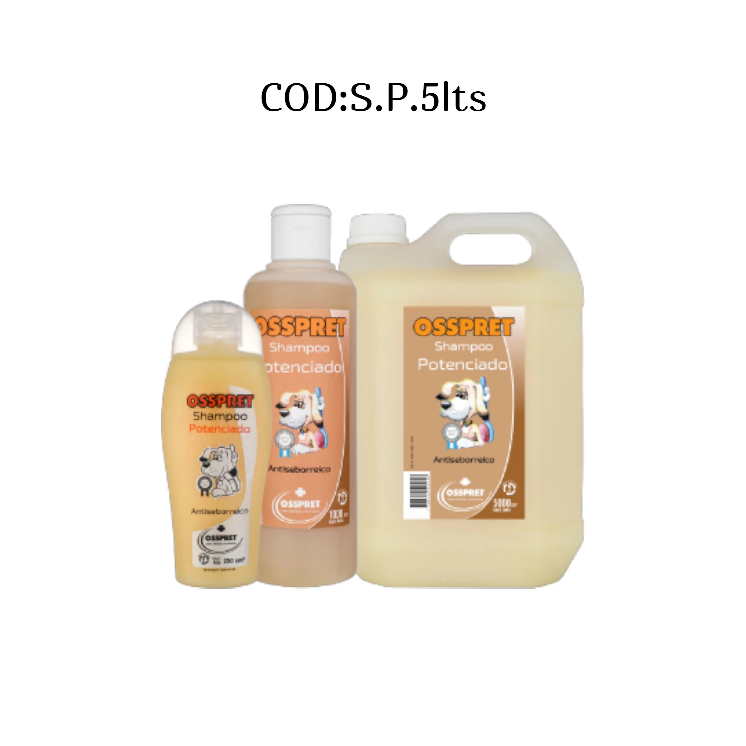 SHAMPOO 5LTS POTENCIADI ANTISEBORREICO