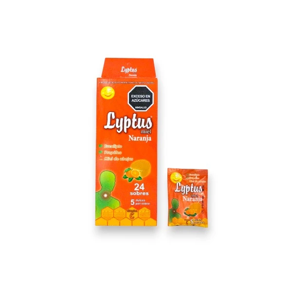 LYPTUS MIEL NARANJA X 25 SOBRES