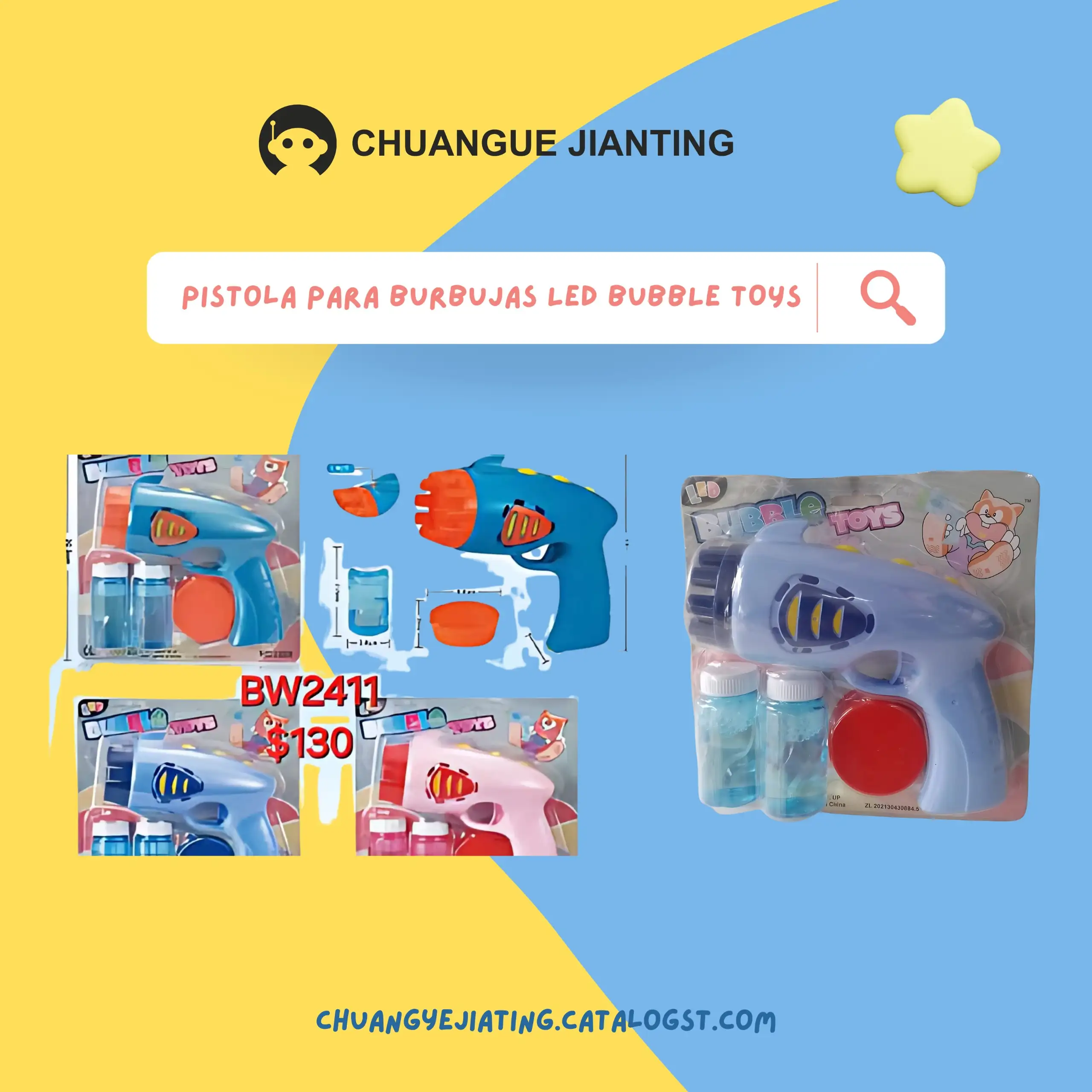 Bubble Toys - pistola de burbujas 