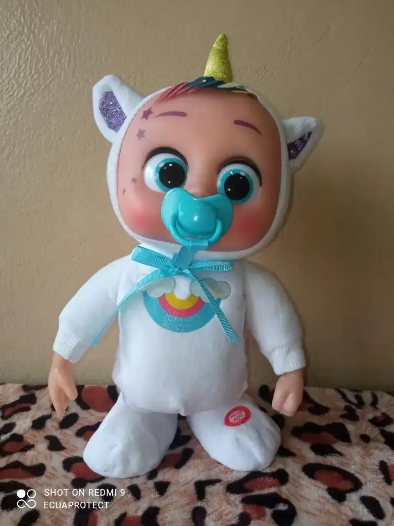 BEBE LLORON UNICORNIO BLANCO 🦄🤍