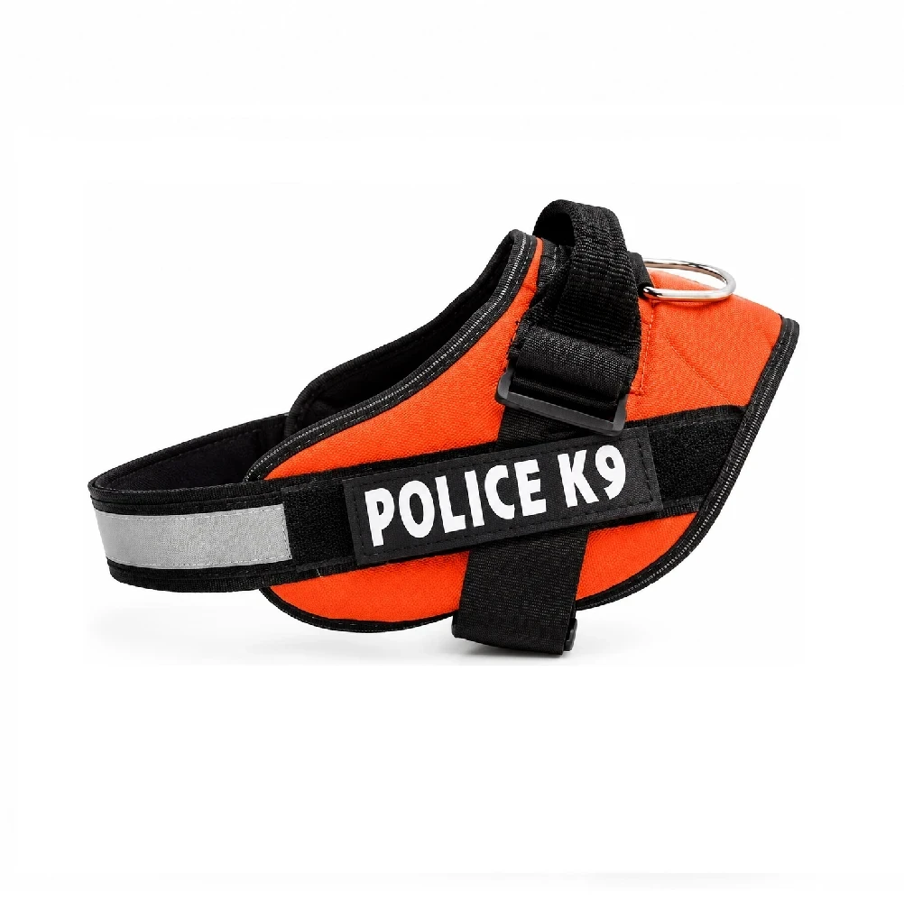 Pechera anti tirones Police K9 color naranja