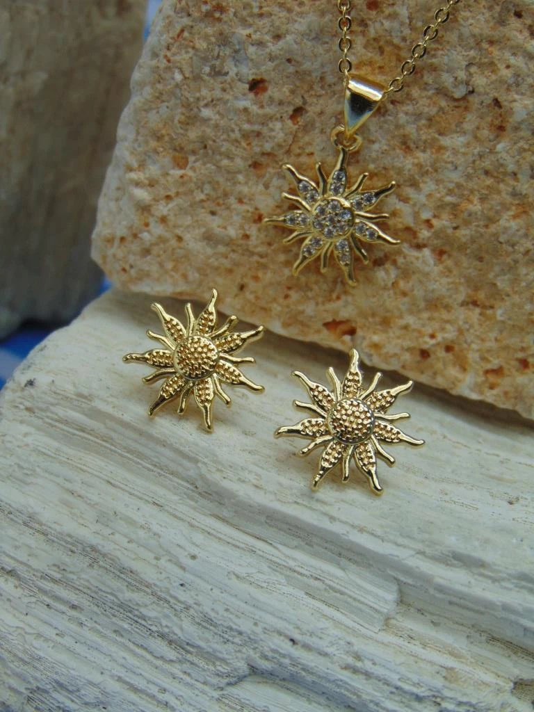 JUEGO RODIO DOR SOL MICROCIRCONES
