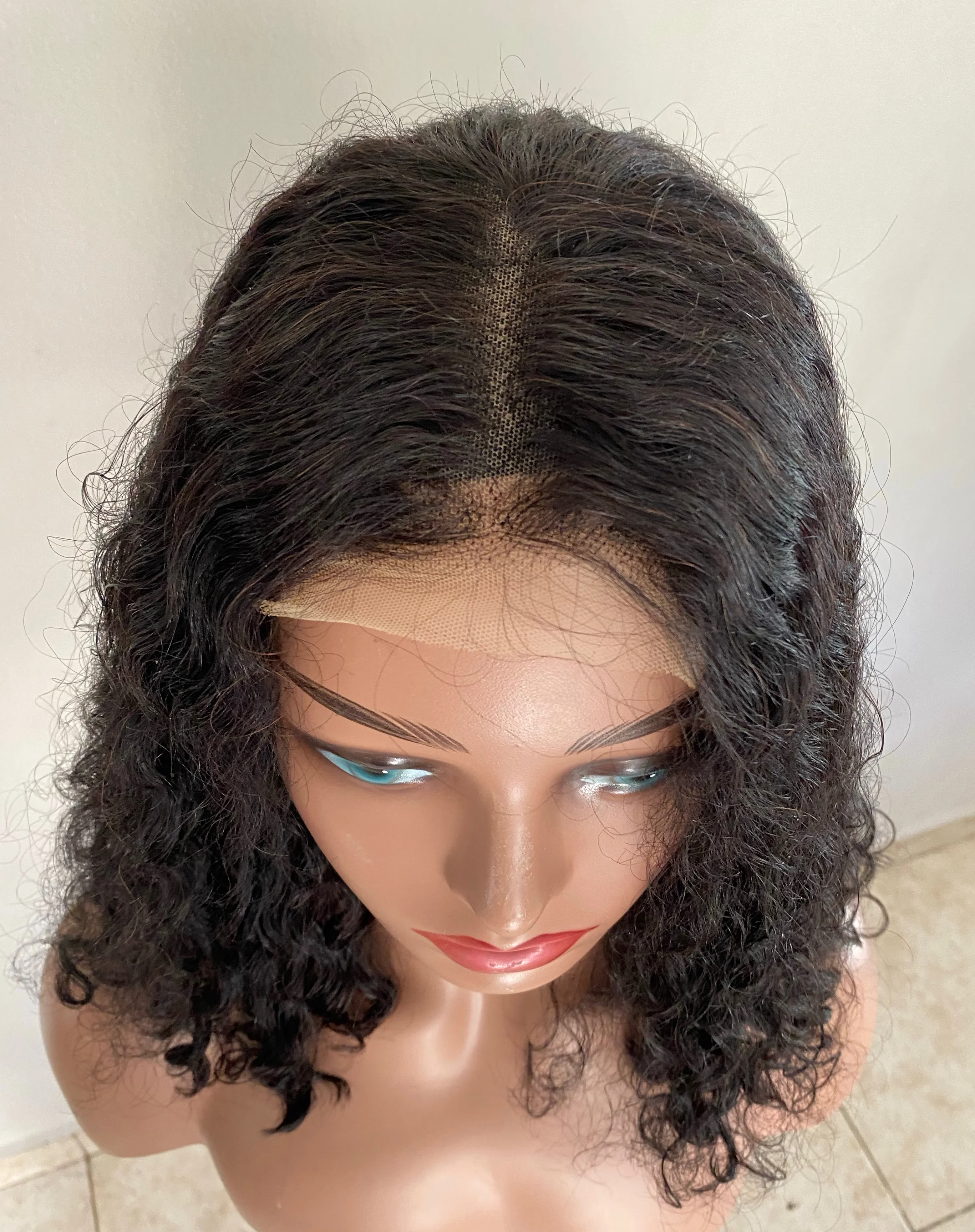 Peluca rizada de 14”  3