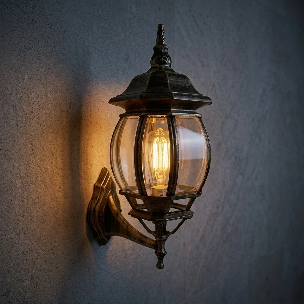 FAROL PARED COLONIAL XL 1L E27 BRONCE ANTIGUO 190X510MM 2