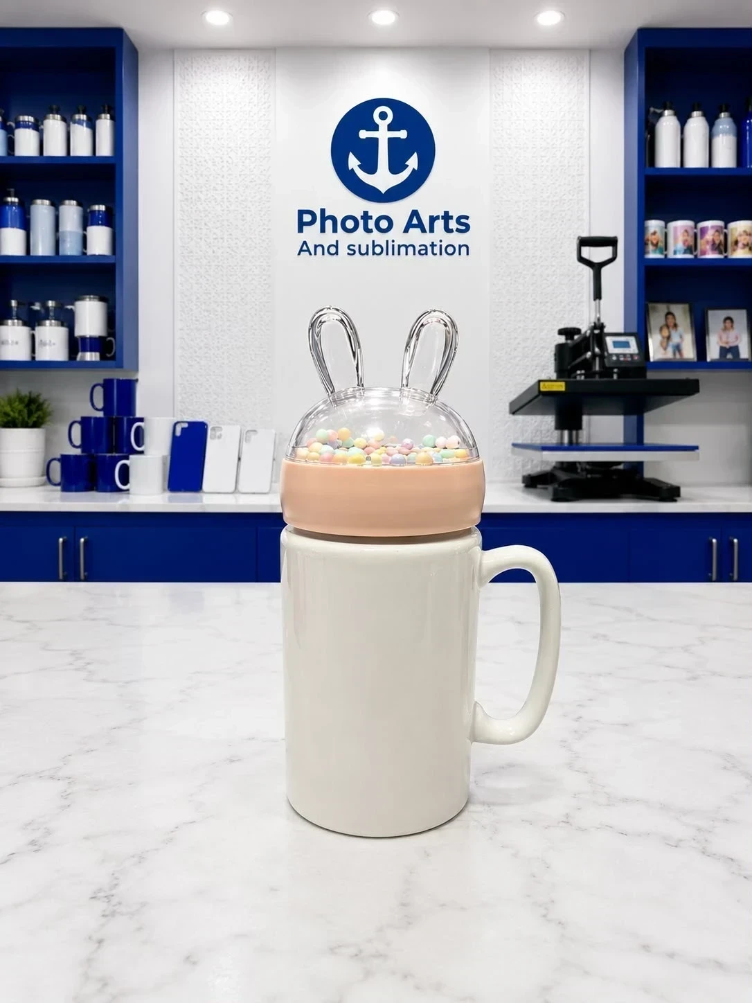 Mug Ceramica Tapa conejo