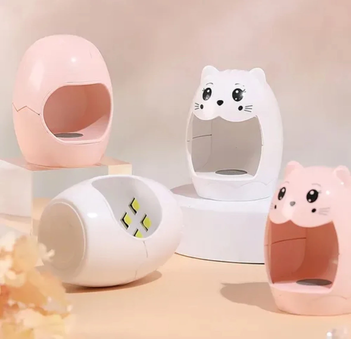 Mini Lámpara UV/LED para Uñas Forma de Gatito 6