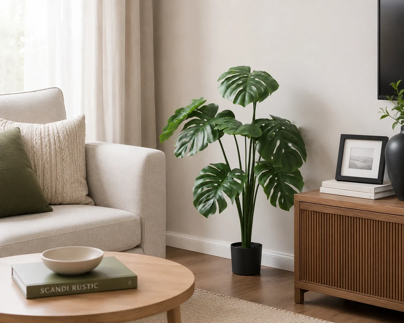 Planta Monstera Deluxe 60cm Artificial  4