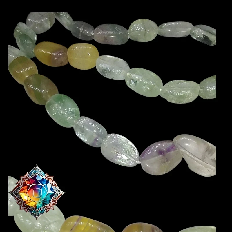 😲 Impactante collar de fluorita natural  3