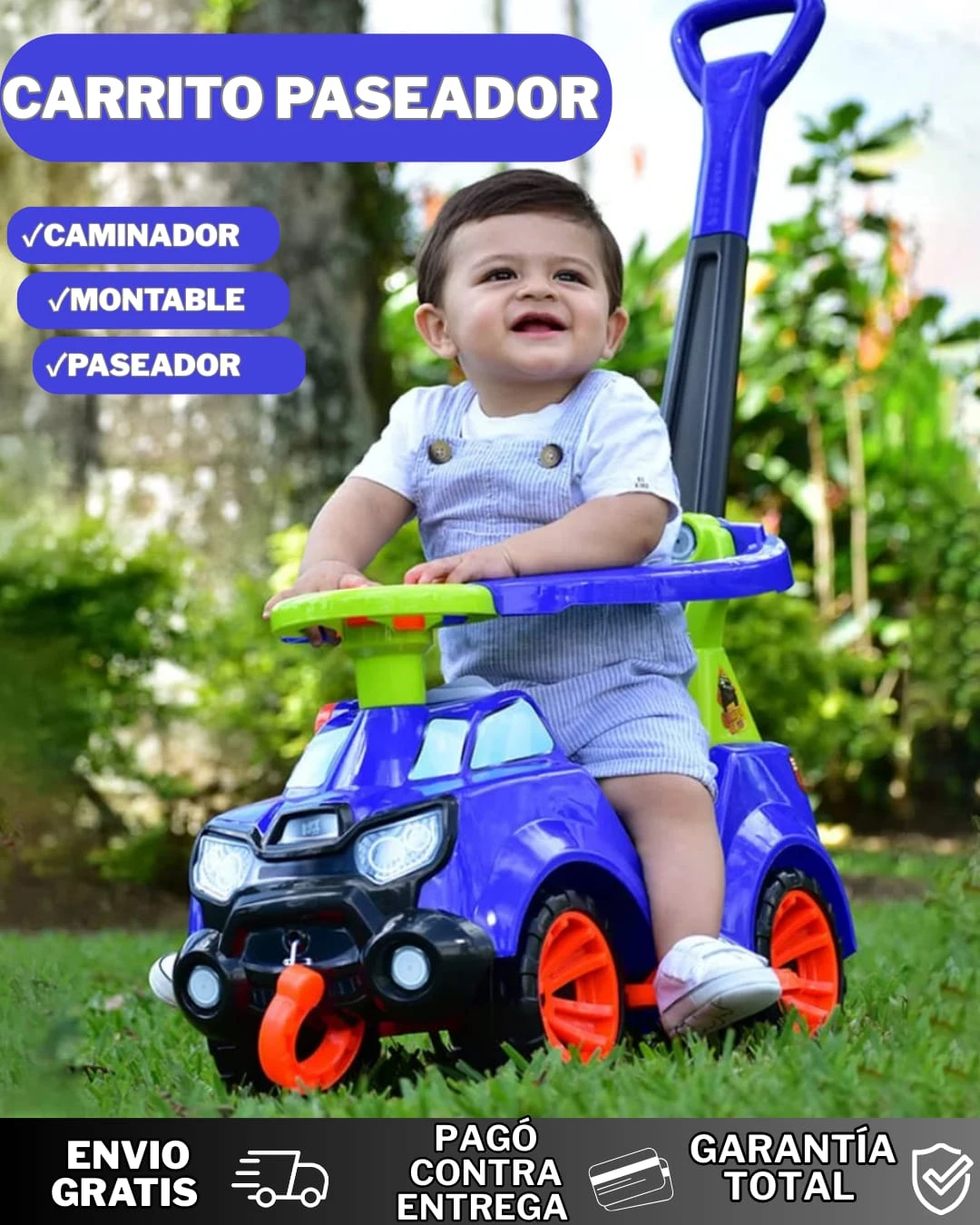 CARRITO PASADOR, CAMINADOR Y MONTABLE  2