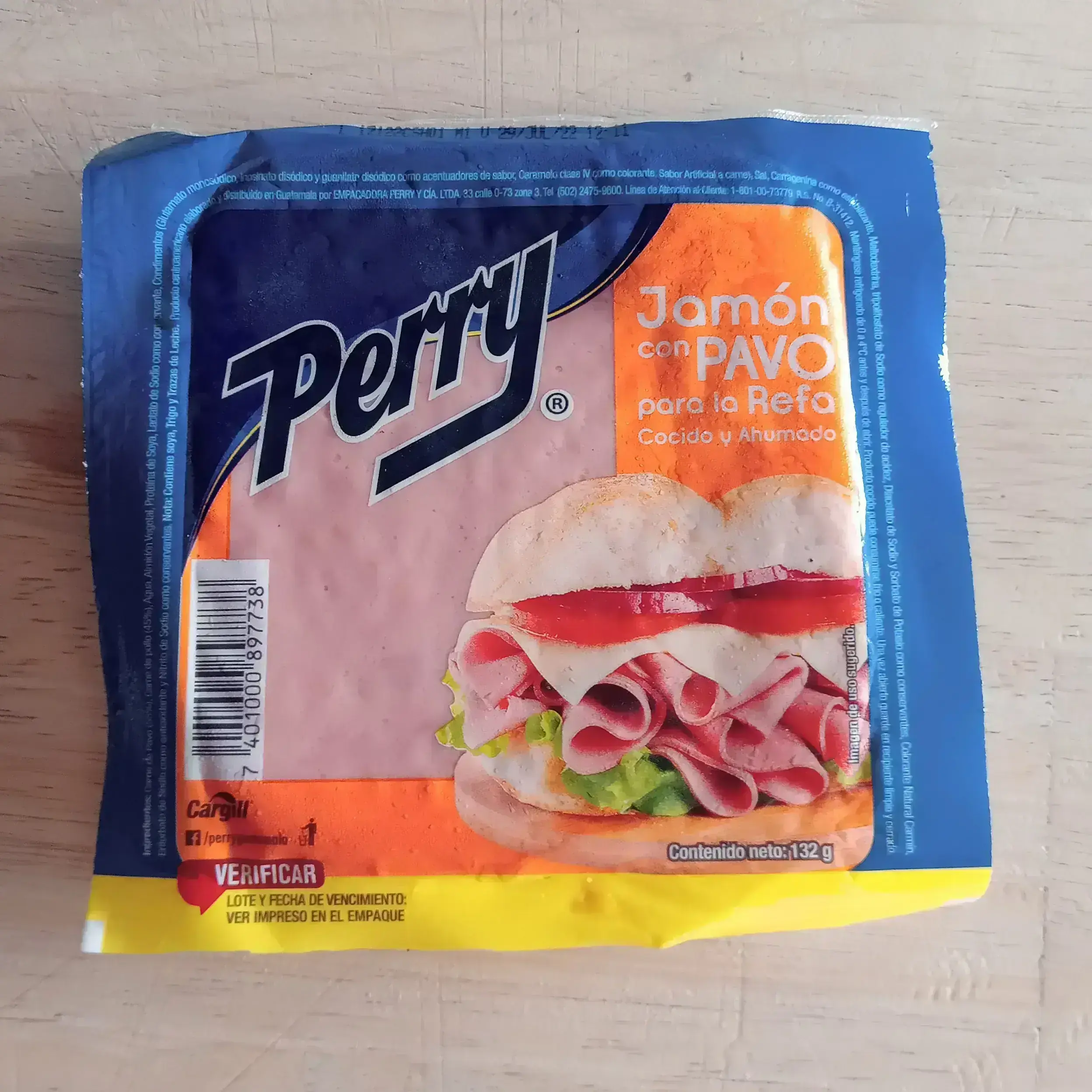 Jamón con pavo perry 132 g
