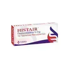 HISTAIR 5 MG CJA X 10 TAB DESLORATADINA FARMA COMERCIAL