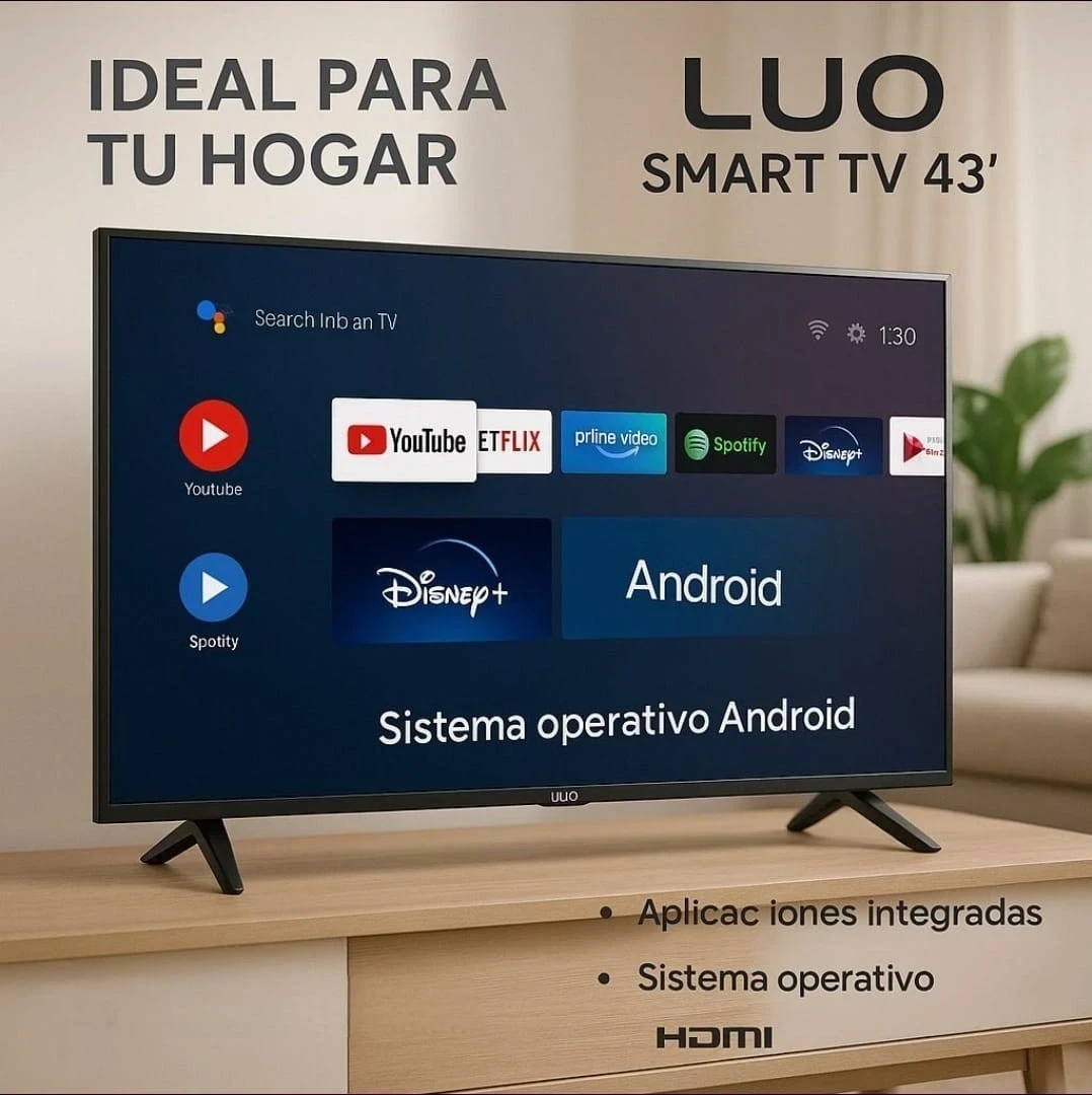 SMART TV LUO 43" C/ANDROID 2