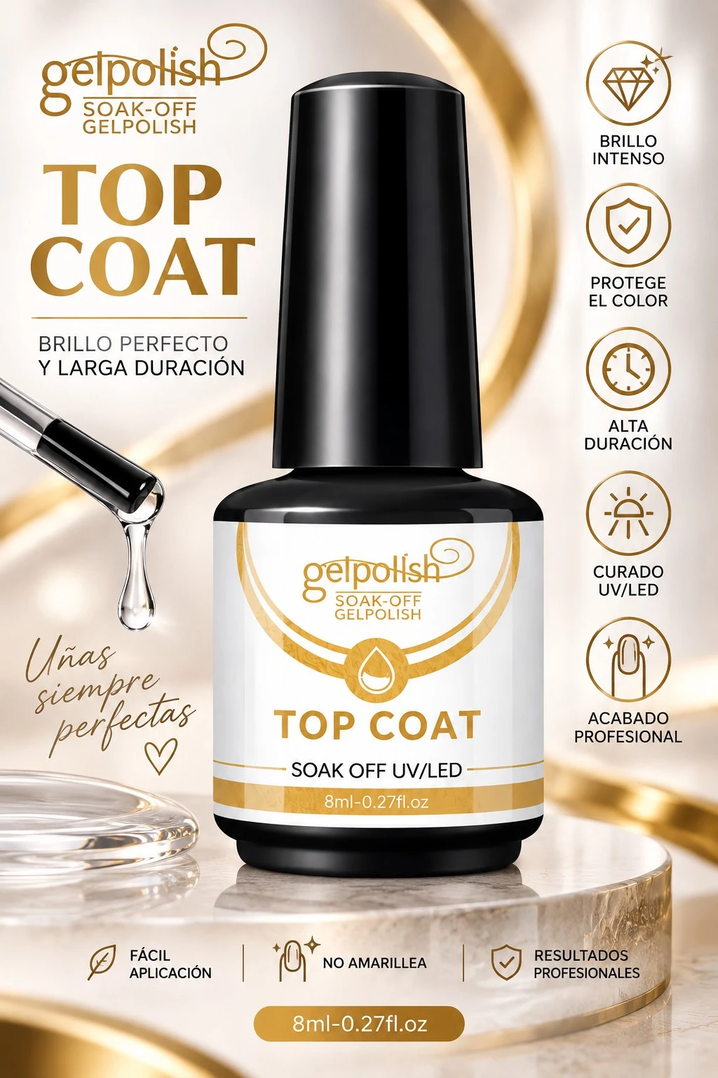 gelpolish base top mini x 8ml