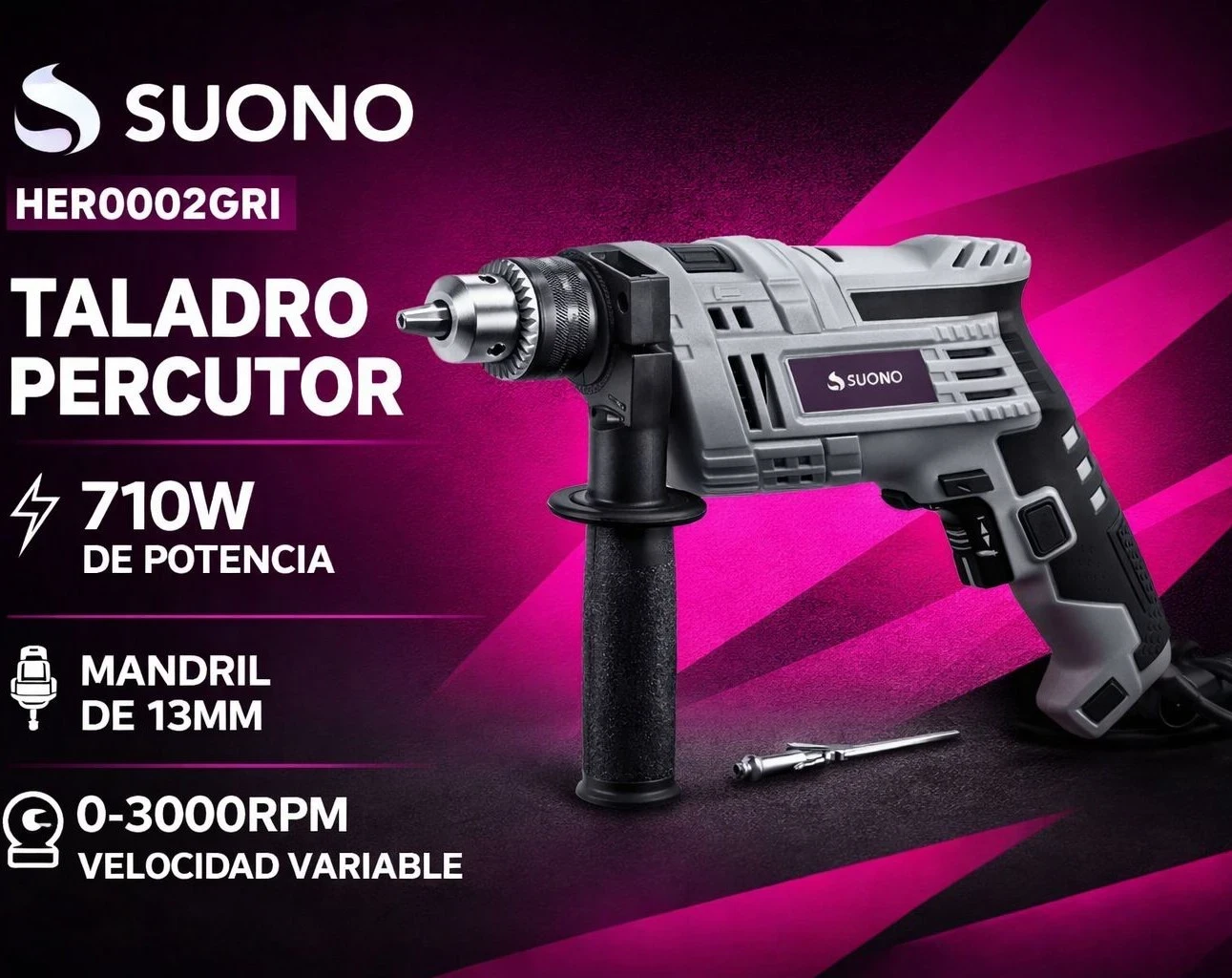 TALADRO PERCUTOR SUONO 