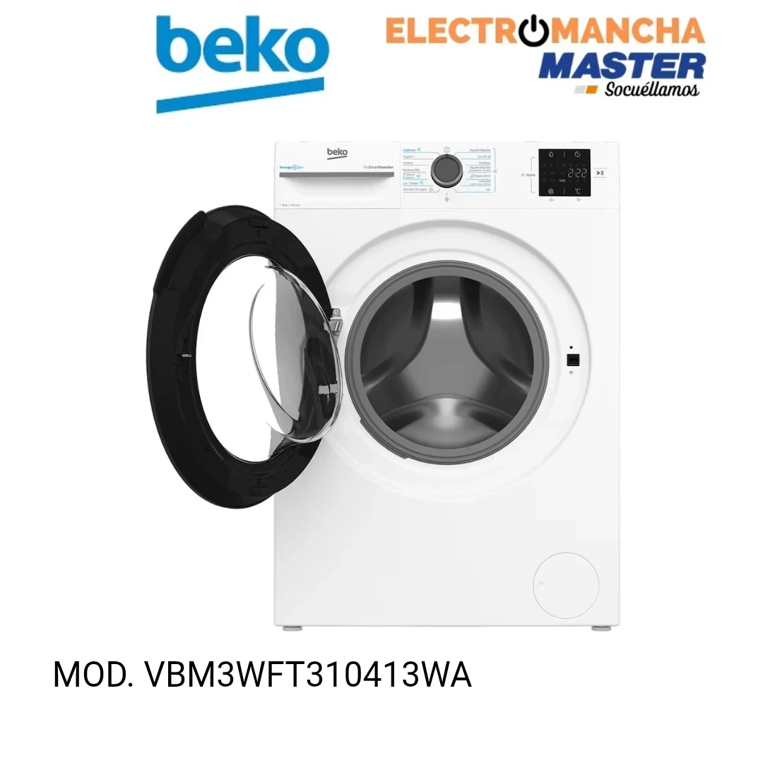LAVADORA BEKO VBM3WFT310413WA 10 KG. 1400 RPM A 3