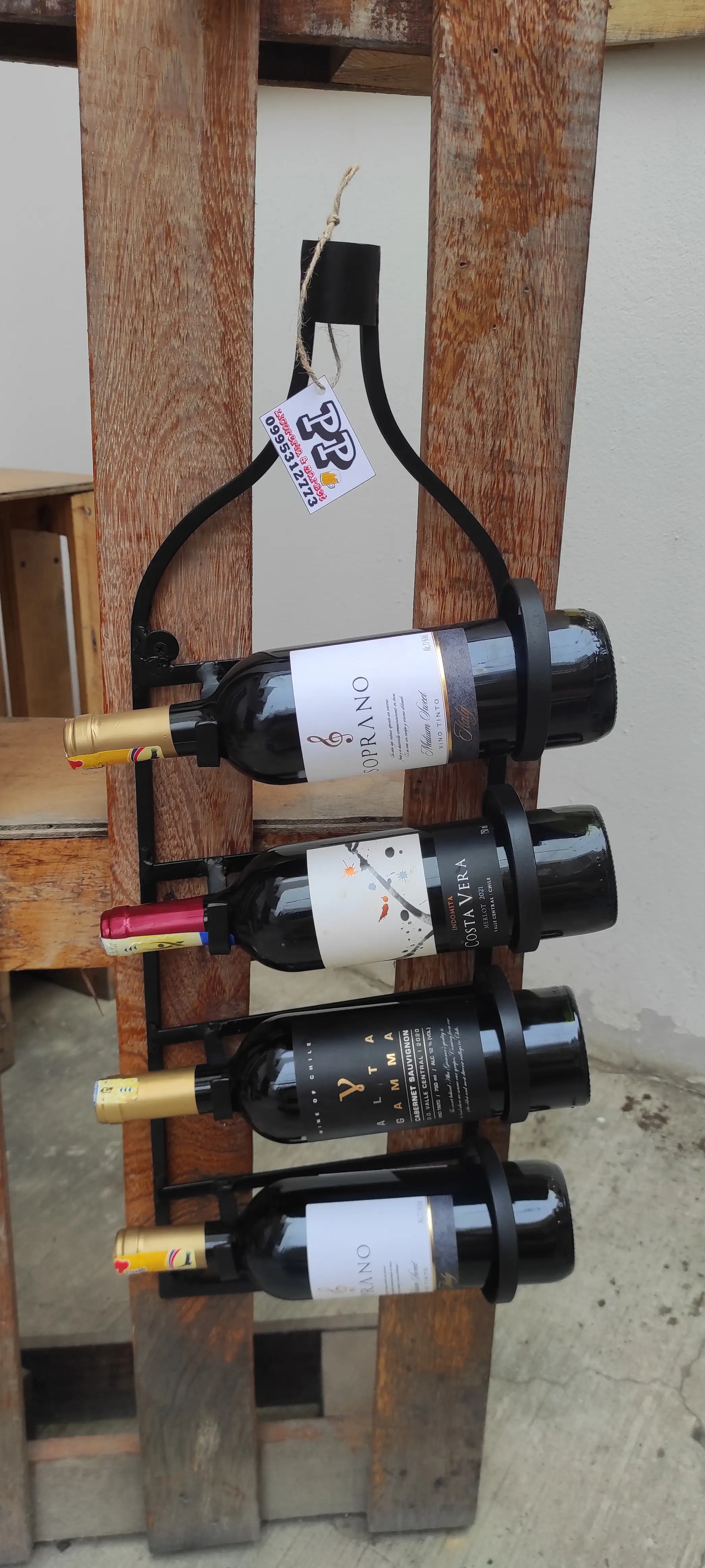 Porta vino 4 botellas