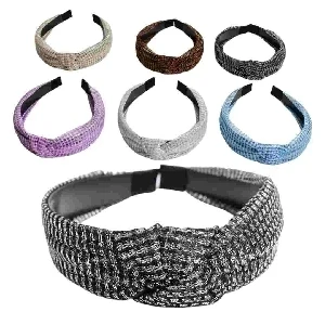 DIADEMA DE TELA CON ESTAMPADO BRILLANTE