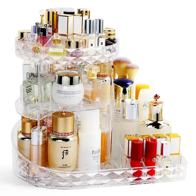 Organizador Giratorio Para Accesorios De Maquillaje  2