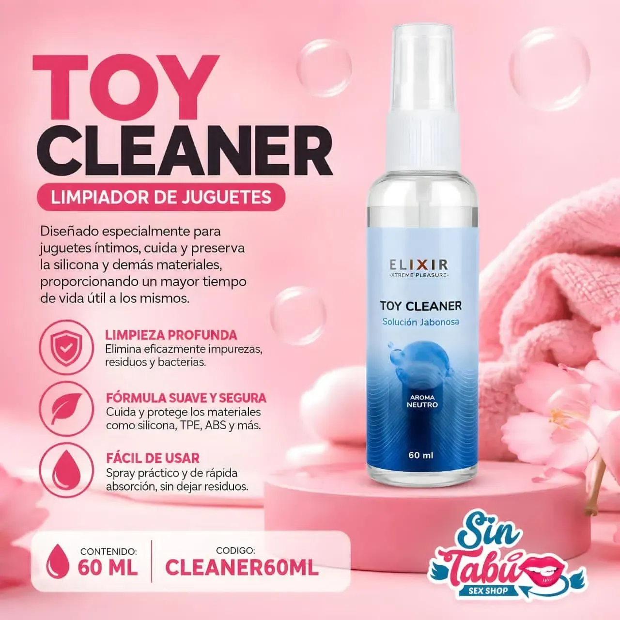 LIMPIADOR DE JUGUETES SEXUALES