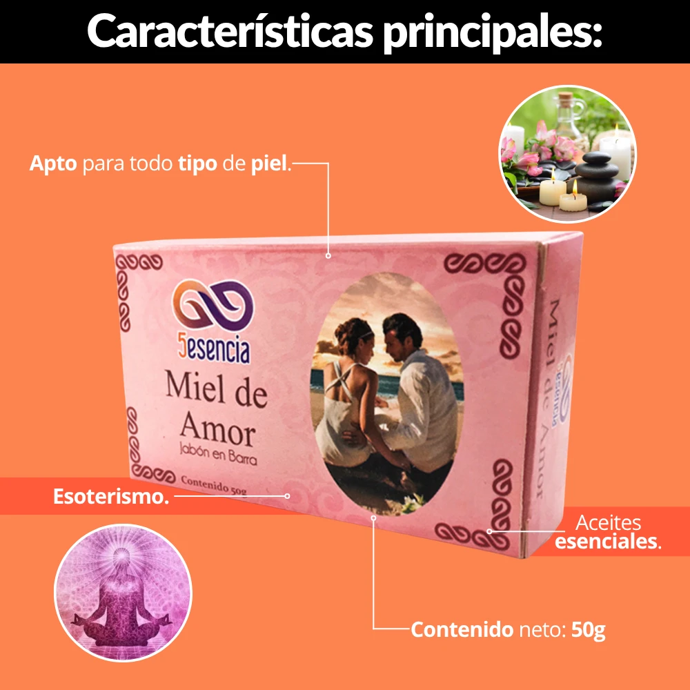 Jabón esotérico miel de amor 