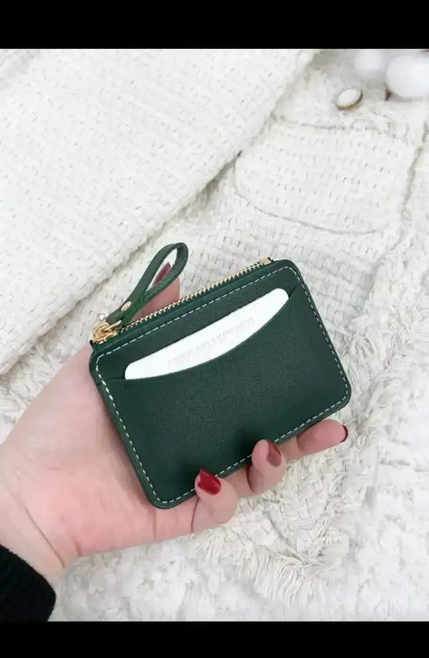 Monedero Tarjetero Southland Ultra-Slim– Diseño Minimalista en Poliuretano con Cierre Dorado.