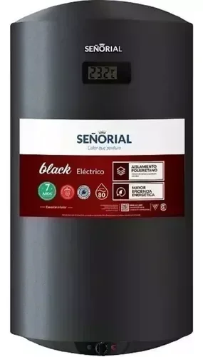 Termotanque Señorial Eléctrico 80Lts. Black