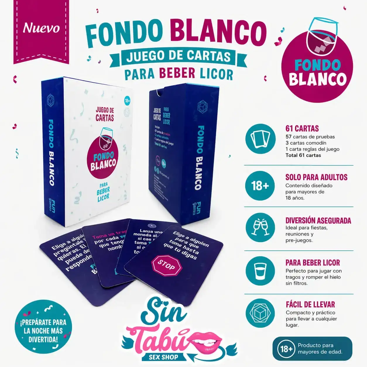 JUEGO DE CARTAS FONDO BLANCO 