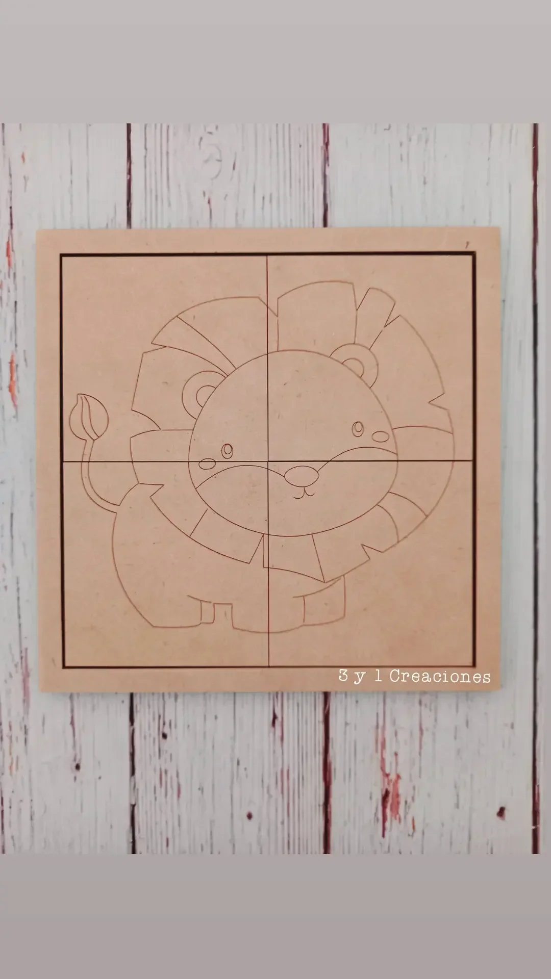 PUZZLE DE 4 PIEZAS 