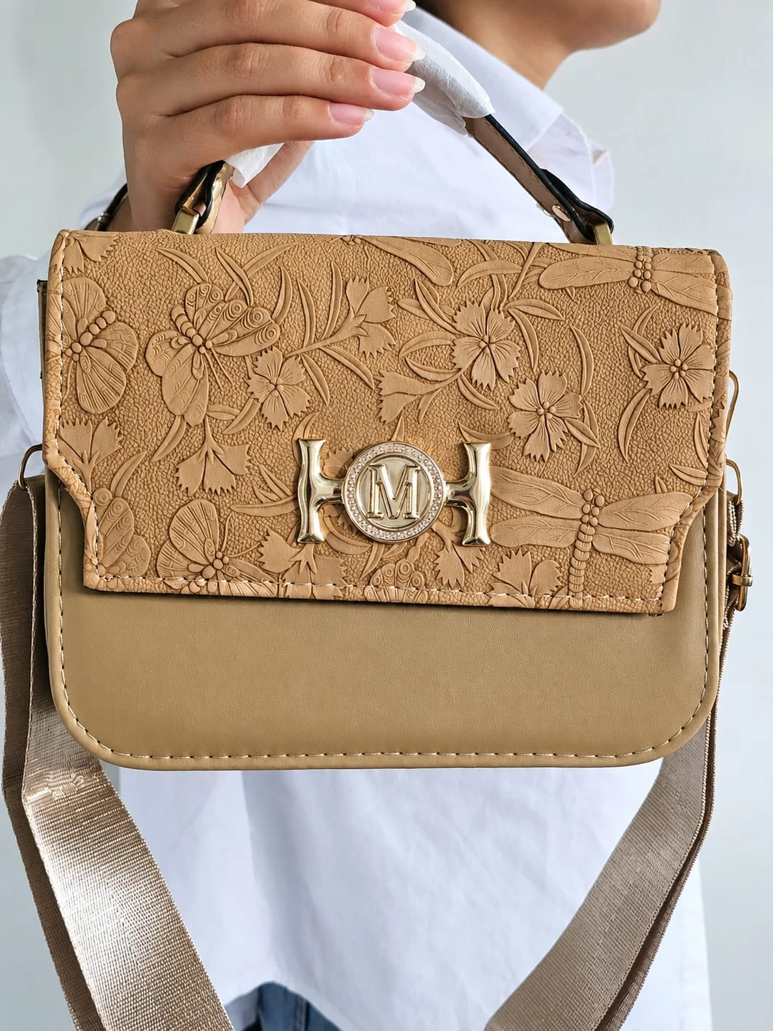 Bolso Manos Libres Beige HM 3