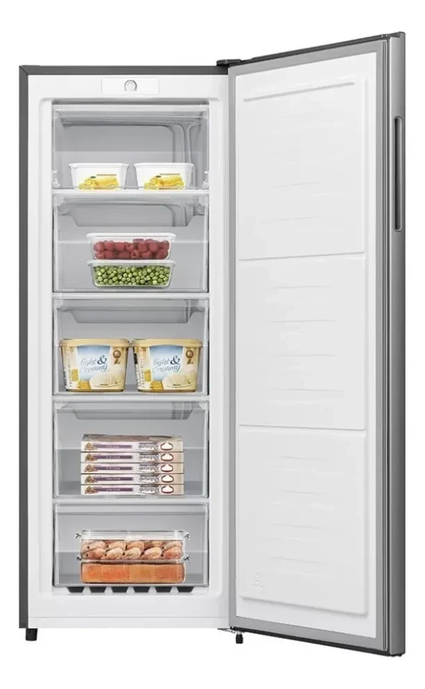 Freezer Vertical Hisense Rs-20dcs 153 L Color Plateado 3