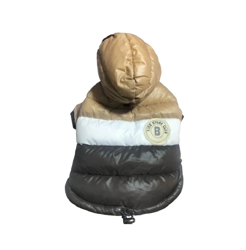 Casaca impermeable c/capucha marrón talla 0