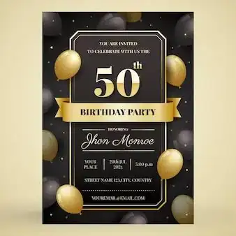 Invitación en video y estática de Dama