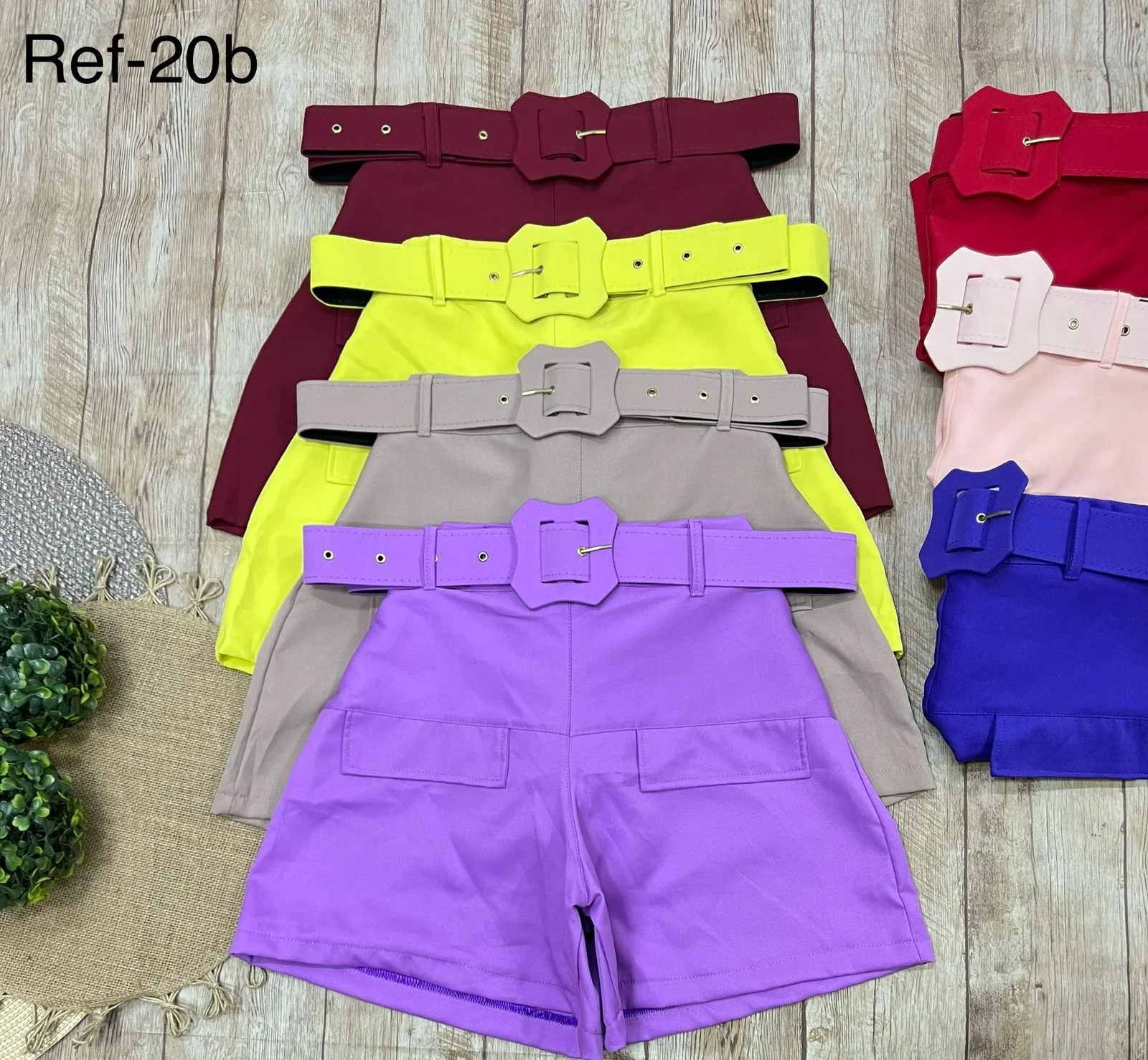 SHORT ALFAITARIA DE LUXO COM CINTO