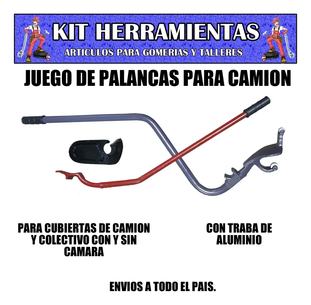 Juego De Palancas Arme Desarmar Cubiertas Camion Colectivo