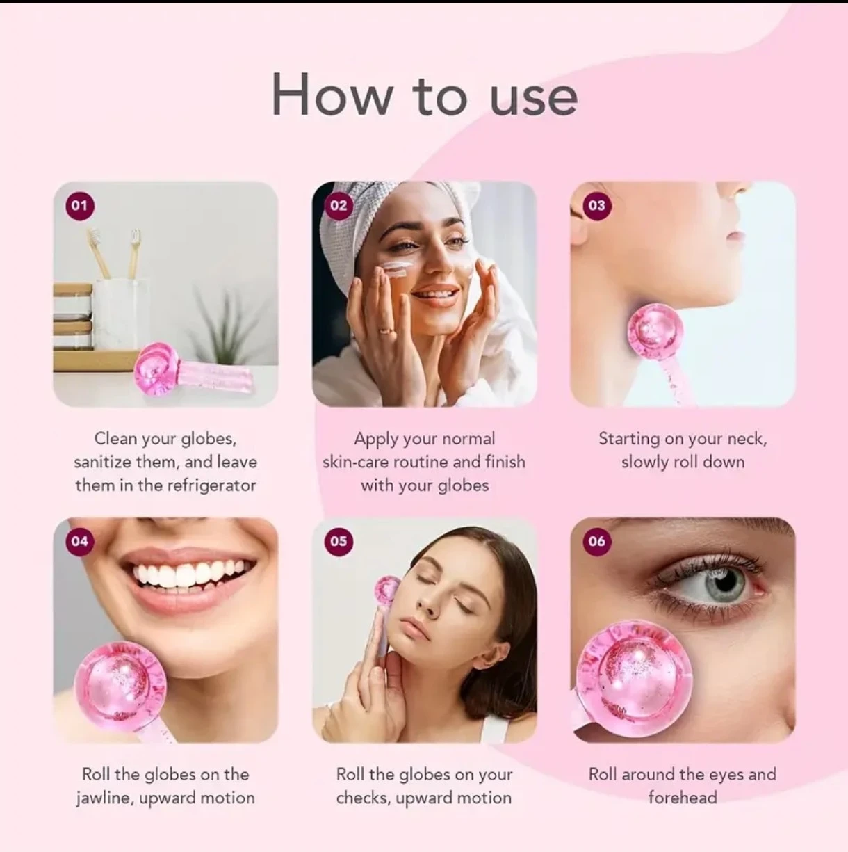 ✨ Esferas de Cristal para Masajes Faciales (Set x2) ✨ ☺️❤️ 4