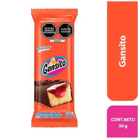 Pastel Gansito Marinela