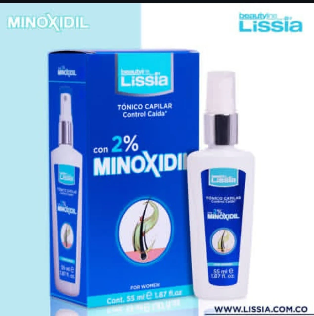 lissia tonico capilar minoxidil 5% 55ml