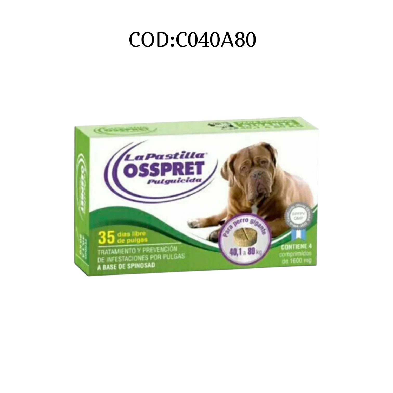COMPRIMIDO OSSPRET40a80kg
