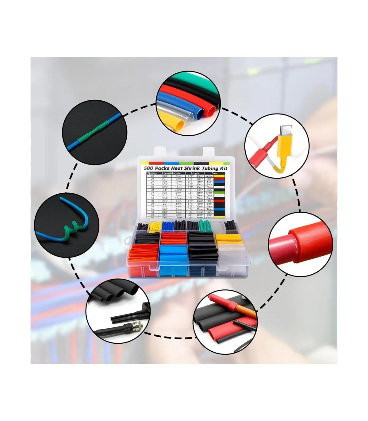 KIT DE TUBOS TERMORETRACTIL  3