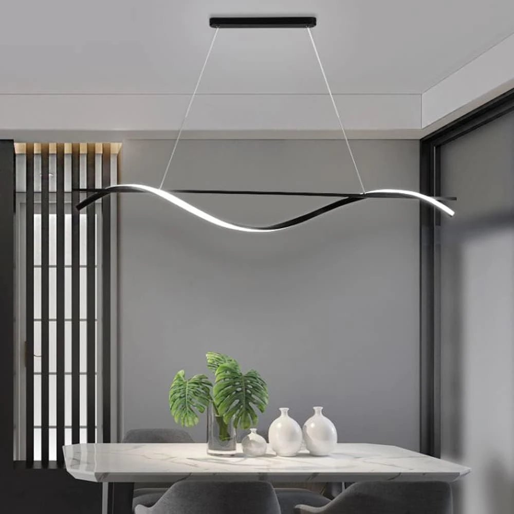 LAMPARA COLGANTE LED 30W 3000K-4000K-6500K CCT 1M COLOR NEGRO 85-265V 2