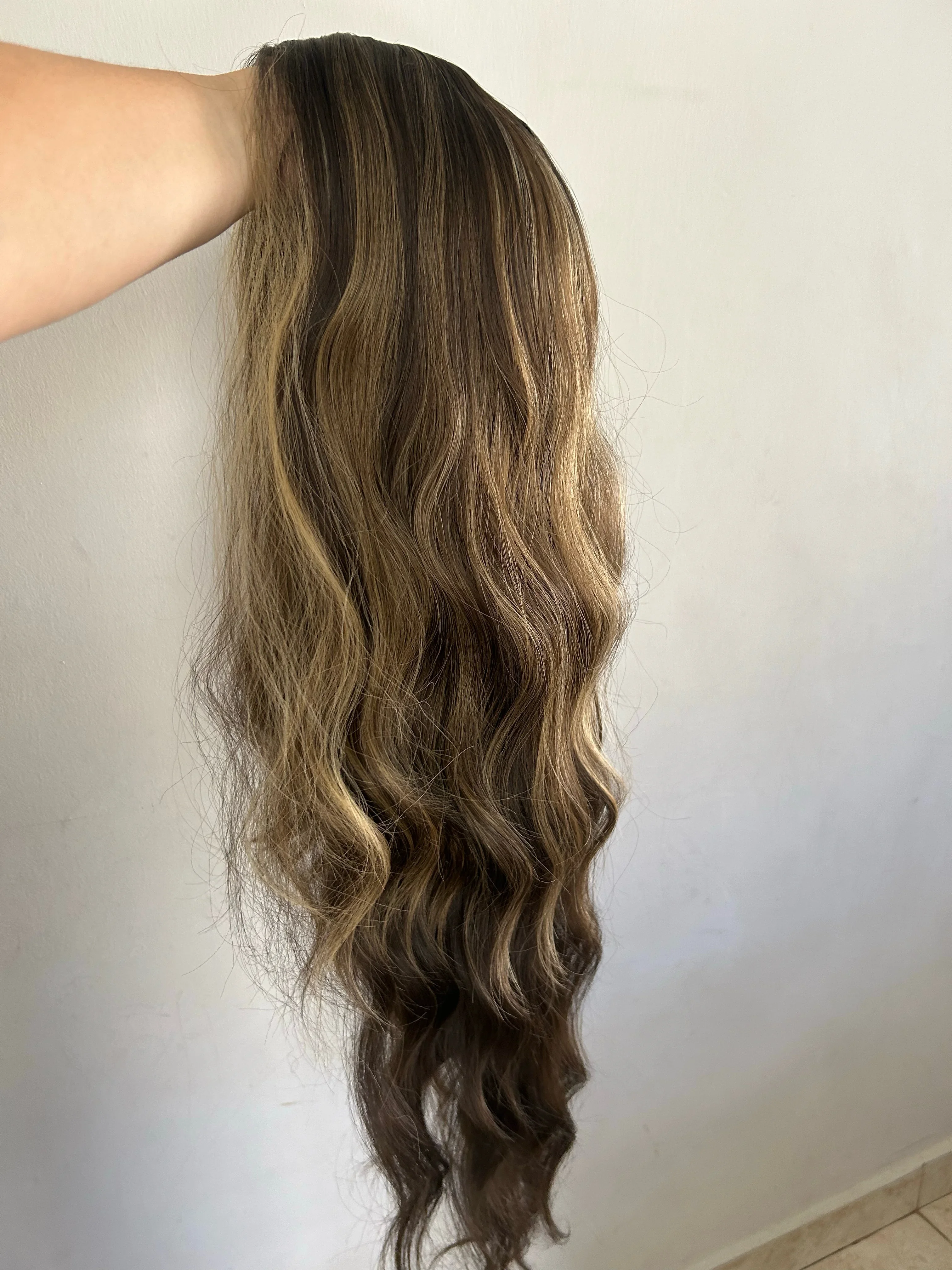 Peluca chocolate con highlight  6