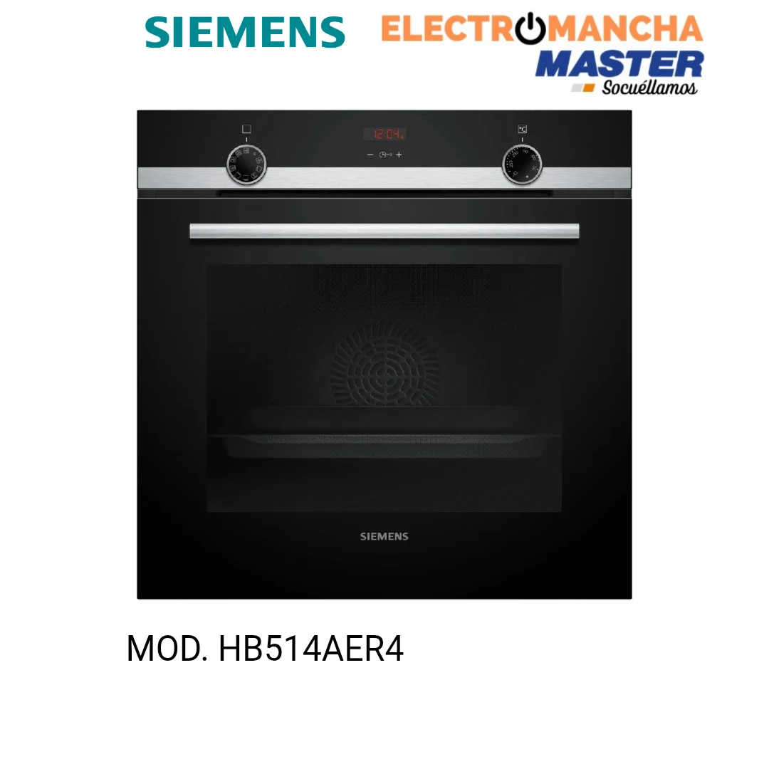 HORNO SIEMENS HB514AER4 MULTIFUNCION CRISTAL NEGRO A+