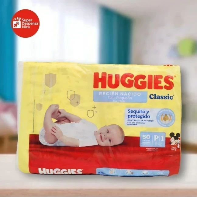 Pañales Huggies Classic Talla P1