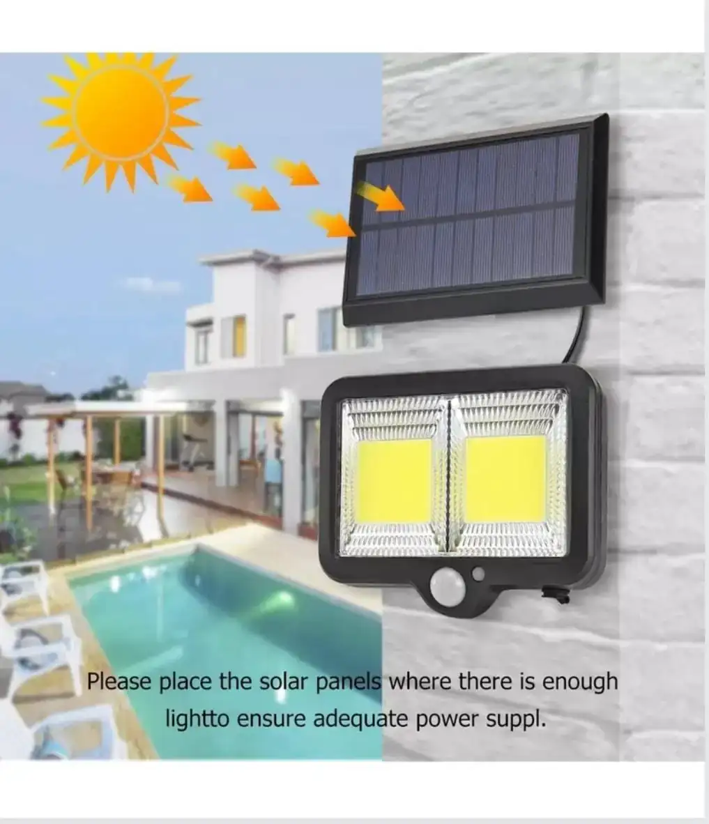 Lampara solar cuadrada