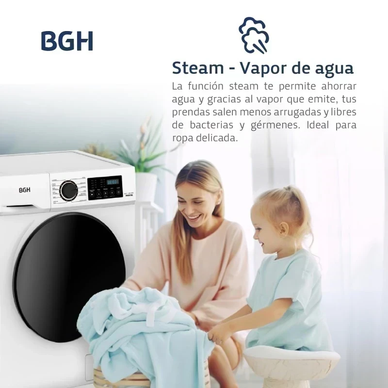 Lavarropas BGH INVERTER 8KG 3