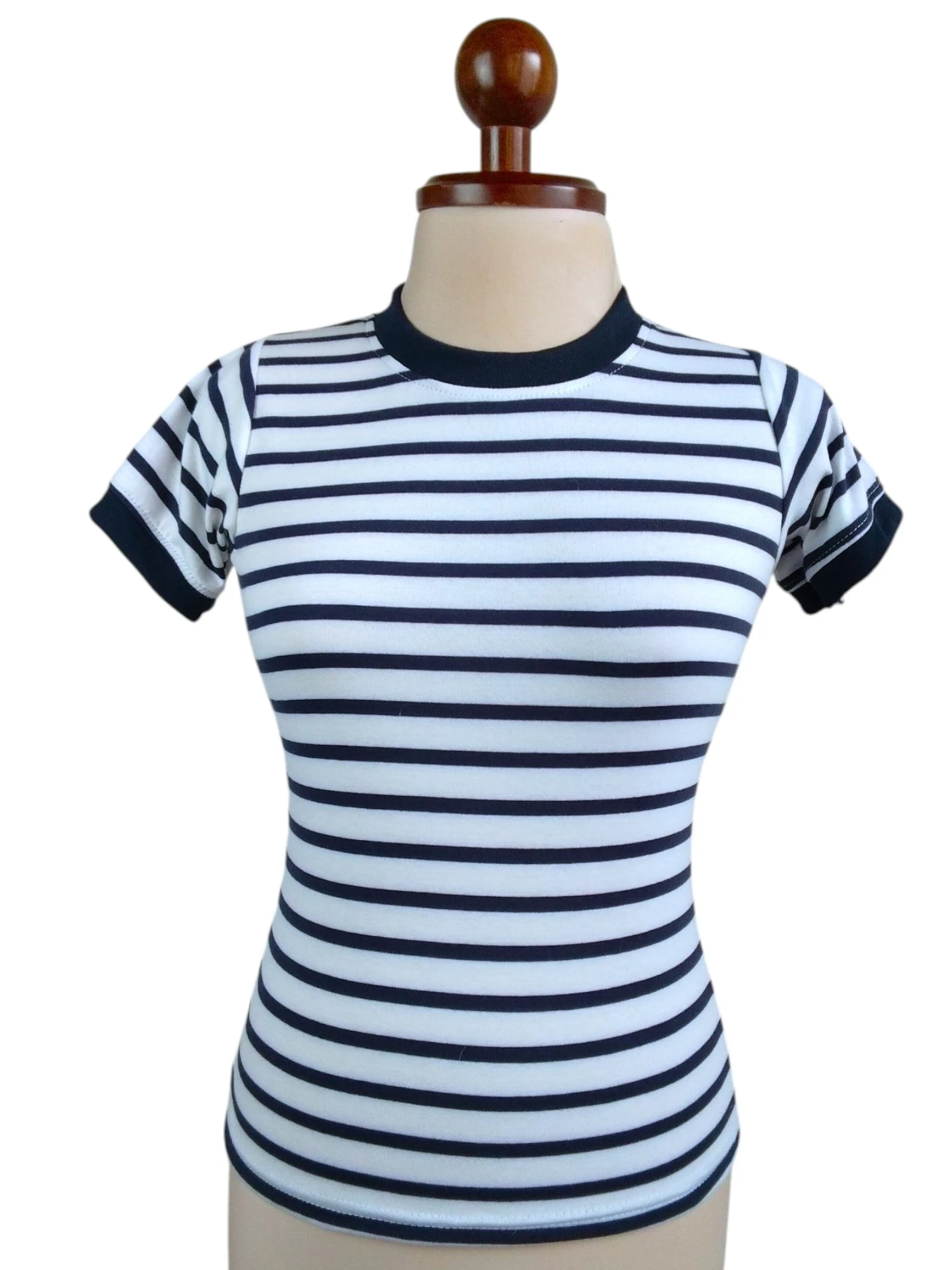 Camiseta rayas azul oscuro talla S 