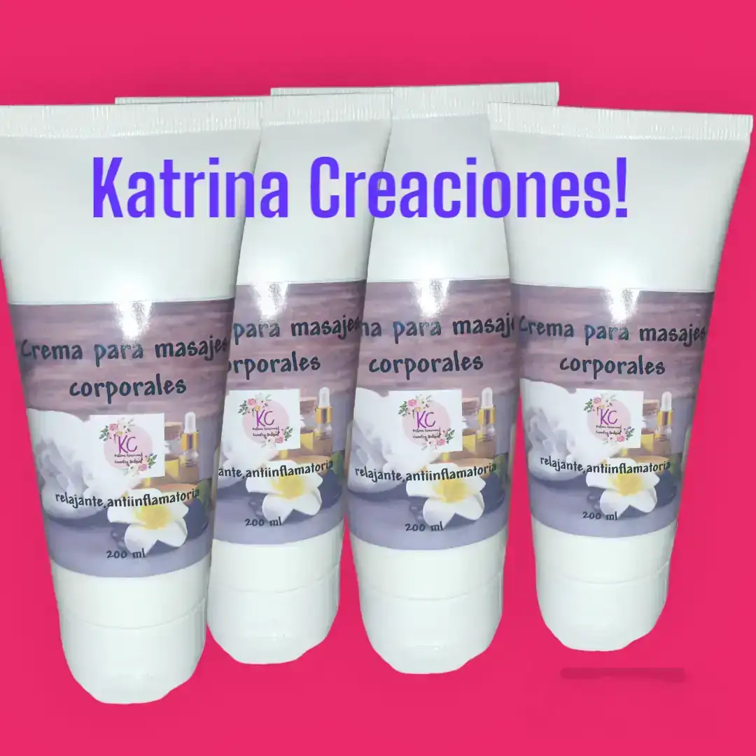 Crema corporal para masajes. 2